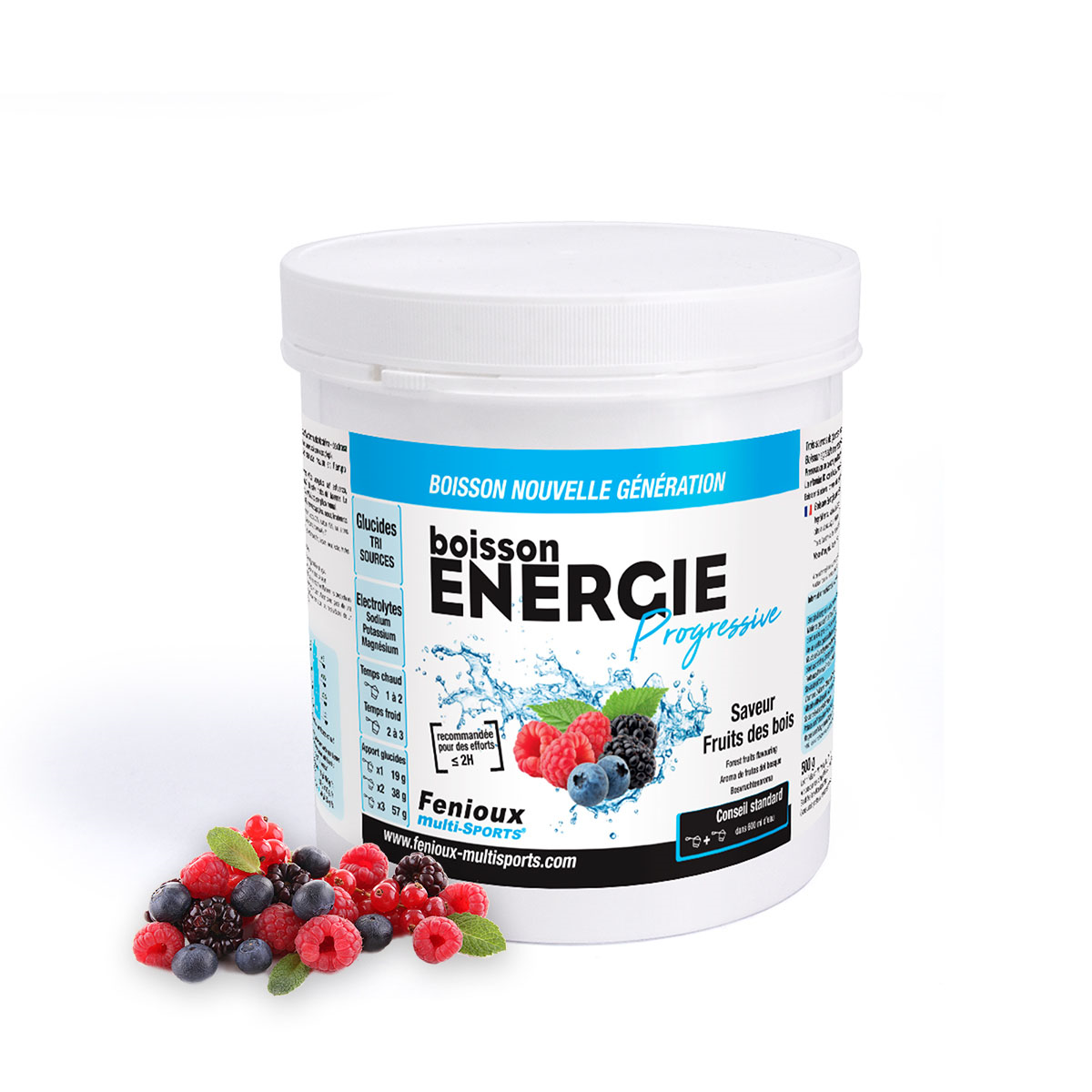 Boisson ENERGIE Progressive Saveur Fruits des Bois Pot de 500 g Boisson ENERGIE Progressive Saveur Fruits des Bois Pot de 500 g