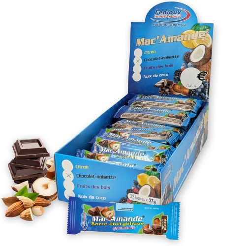 Barres Mac'Amande® - Saveur Chocolat Noisette