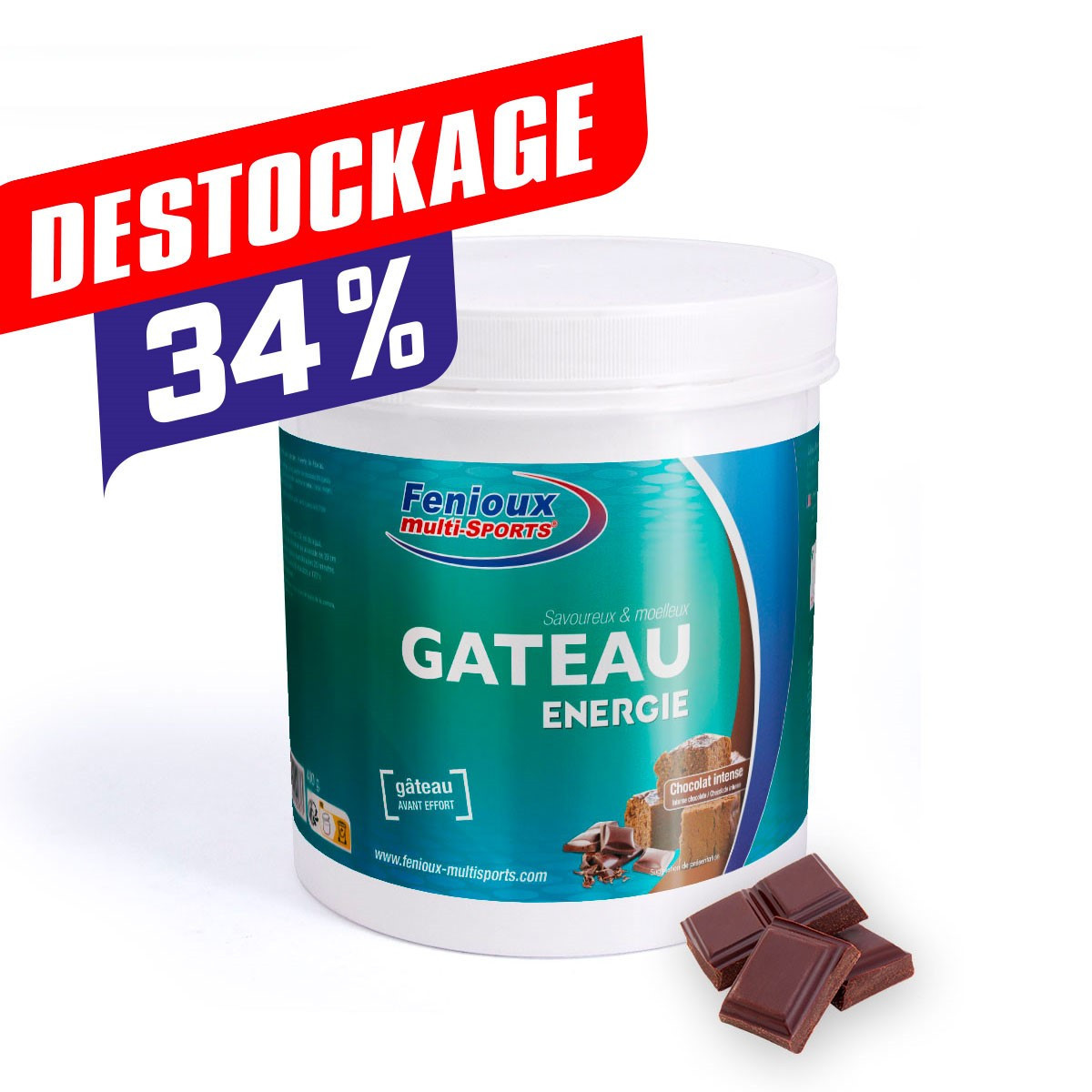 GÂTEAU ENERGIE Bio  Saveur Chocolat  Pot de 400 g