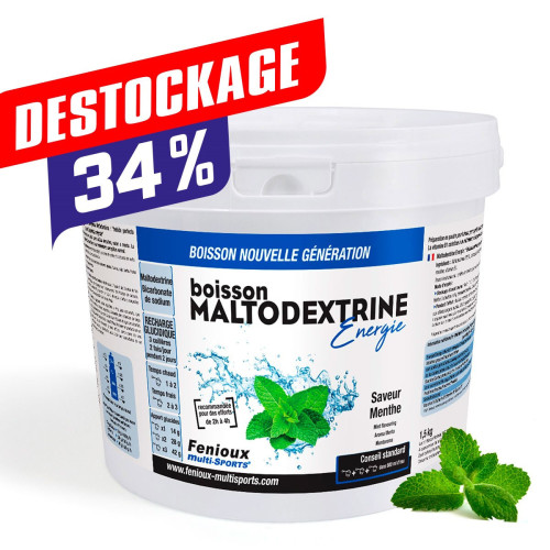 Boisson MALTODEXTRINE ENERGIE  Saveur Menthe  Pot de 15 kg